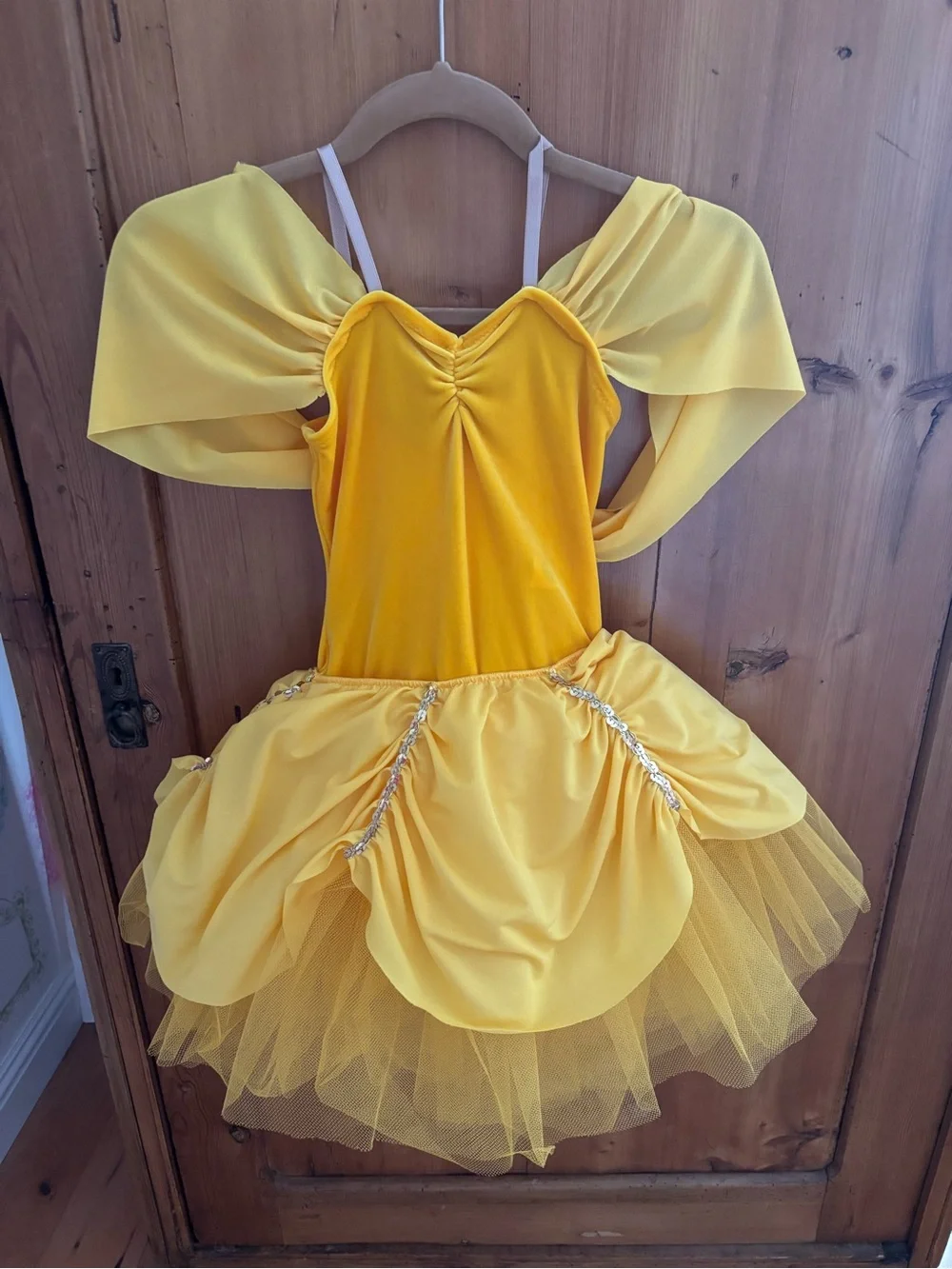 Yellow Belle Princess Tutu Costume for Kids - Unbranded